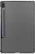 INF Custodia per Samsung Galaxy Tab S7 Plus/FE/Lite, custodia per tablet ripiegabile in tre parti, pelle PU e materiale PC, 1 × custodia per tablet (grigio)