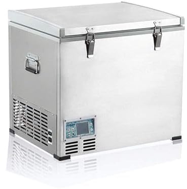 Réfrigérateur de voiture, réfrigérateur portable de 60 litres for véhicule, voiture, camion, camping-car, bateau, mini réfrigérateur-congélateur for la conduite, les voyages, la pêche, l'extérieur et