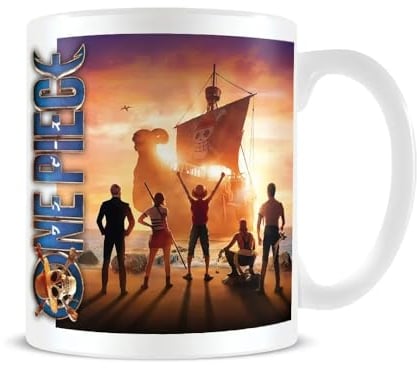 One Piece - Taza Set Sail (Talla Única) (Naranja, Azul, Blanco)