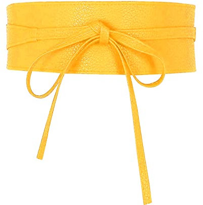 Glamexx24 Damen Taillengürtel, Breiter Obi gürtel Klassischer Wickelgürtel, Breiter Gürtel für Kleid Damen