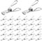 60 Pièces Pince a Linge Acier INOX, Pinces à Linge en Acier Inoxydable, Epingle a Linge, Pince à Linge INOX Metal pour Vêtements Serviettes Sacs à Collation Chaussettes Exterieur - 5 cm (Moyen)
