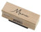 Artoz Holzstempel - Motiv: Menü, 60 x 20 x H19 mm, Buche, Schweizer Design, für Scrapbooking, Kartenbasteln und Geschenkverpackungen