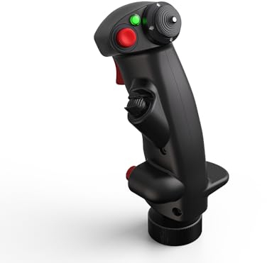 VIRPIL Controls - WarBRD Grip (Joystick with Lockable Twist Axis, HOTAS, Flight Simulation, PC Gaming)
