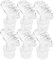 Amosfun 6pcs Aroma Diffuser Glass Bottle Plugs Elegant Dispenser Caps for Home Fragrance