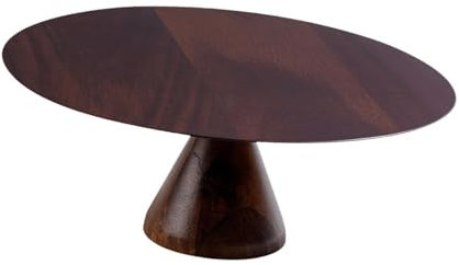 MagiDeal Présentoir à gâteaux en Bois, Plateau de Service pour gâteaux et Desserts, Assiette à pâtisserie, présentoir à Desserts, Assiette à gâteaux sur Pied, 26cmx26cmx10cm