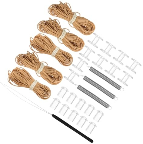 HOMOCONO Motorhome Window Blind Repair Kit Rv Blinds Replacement Parts Pleated Shade Cord Threading Tool for Camper