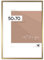 LUCA® Bilderrahmen 50x70 cm, Gold, Picture Frame für Fotos MDF Umweltfreundlichem Rahmen mit Bruchsicheren Plexiglas, Aufhänger und Aufsteller