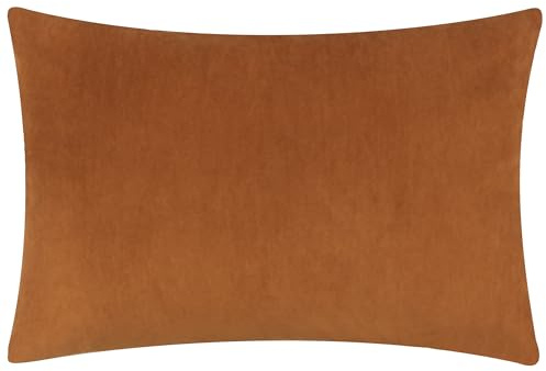 Yard Darland Velvet Cushion Polyester Filled Cushion (Pecan, 40 x 60 cm)