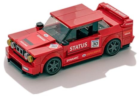 Jeamoc Technique Voiture de Course Jeu de Construction pour BMW E30 M3, 300 Pièces, Technique Voiture de Sports, Compatible avec Lego