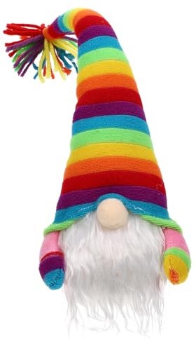 ELAYARD Leuchtende GNOME Puppe aus Stoff in Rosa mit Licht für Deko | Ballett Puppe, Lieblich, für Wohnraum und Sommerliche Arrangements, Dekorative Figur