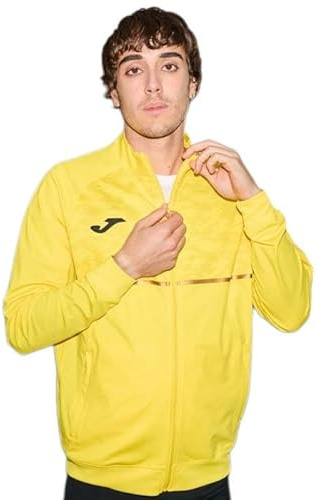 Joma Herren-Sportjacke mit langen Ärmeln, XS-3XL, atmungsaktiv, mit Seitentaschen, ideal zum Laufen und Trainieren, Record III