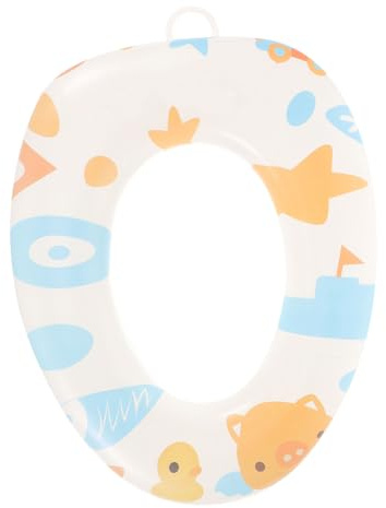 Outanaya Siège de Toilette pour Garçon et Filles Siège D'apprentissage Propreté Confortable Léger en Mousse Colorée Anneau pour Entraînement Toilette Salle de Bain Style Style Aléatoire