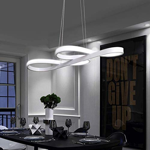 ZMH Pendelleuchte Esstisch LED Hängeleuchte - Esstischlampe Esszimmer Hängelampe Dimmbar 47W Küchenlampe Weiß Küche Esszimmerlampe Modern Pendellampe für Küche Wohnzimmer Schlafzimmer