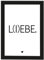 PICSonPAPER Poster DIN A4, L(I) EBE., gerahmt mit schwarzem Bilderrahmen, Geschenk, Geschenkidee, Geburtstagsgeschenk, Poster mit Rahmen, Kunstdruck, Typographie (l(i) ebe)