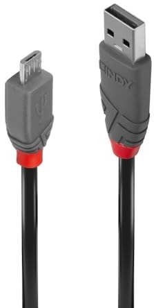 LINDY 36730 - Cable USB 2.0 tipo A a Micro-B (0,2 m), color negro