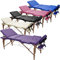 Beltom® Mobile Massagetisch Massageliege 3 zonen 180 x 56 cm. - Licht 13,3 kg mit Zubehör 14,5 kg - massagebed massageleuning Massagebank 3 Zones klappbar Kosmetikliege +TA. - Lila