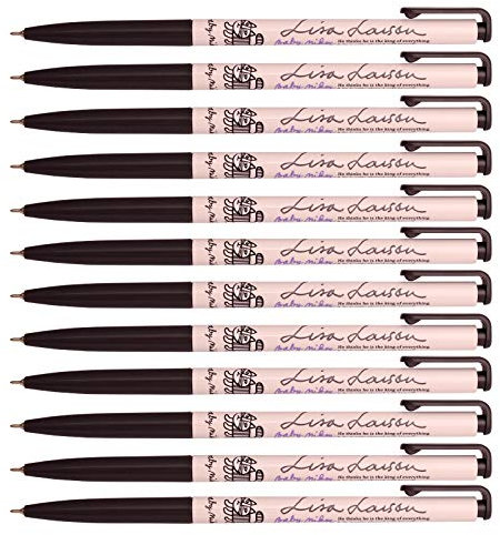 Xeno Baby Mikey Kugelschreiber, 0,38 mm, schmal, 12 Stück, Schwarz