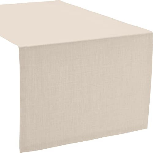 Sander Tischläufer Loft fleckabweisend Sand Größe 50x140 cm