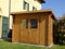 DEKALUX Casetta in legno da giardino 3x2 monofalda con porta doppia - Spessore 34mm