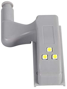 Cabinet Hinge LED Light, 10Pcs Universal Cabinet Cupboard Hinge Light Warm/Cool White with Smart Sensor for Cabinet Cupboard Closet Wardrobe(White Light)