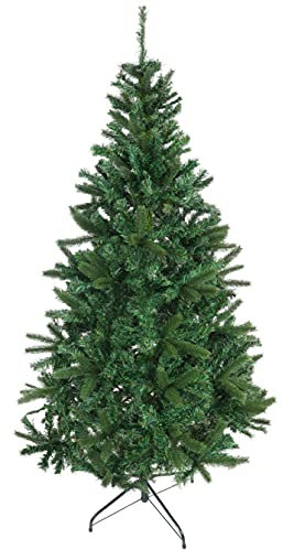 Toyland® 6FT (1.8M) Weihnachtsbaum aus grüner Kiefer mit 850 Spitzen und Faltbarer Metallbasis
