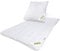 Julido 4-Jahreszeiten-Bett Komplettset, Bettdecke für Allergiker, Steppbett mit Kissen, 135x200cm, 80x80cm, Microfaser, Ganzjahresdecke mit Druckknöpfen, pflegeleicht, hypoallergen