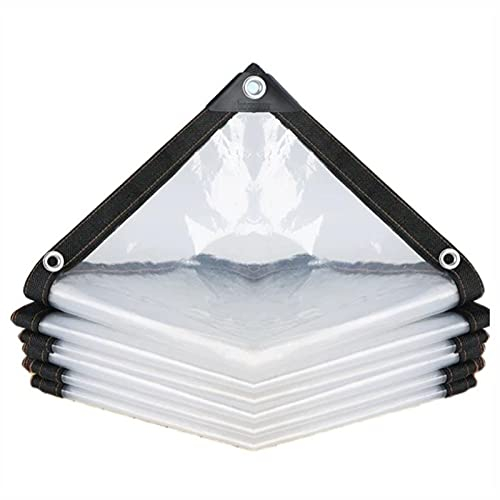 AWSAD wasserdichte Plastikplane, Klare Plane Heavy Duty, Transparente Planen Wärmedämmung, für Zeltboot Poolabdeckung, 24 Größen (Color : Clear, Size : 3x3m)