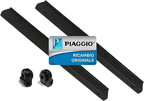 Piaggio KIT 2 PROFILATO PROFILATI SOSTEGNO FISSAGGIO VETRO FINESTRINO COMPLETO DI GOMMINI SUPPORTO SUPPORTI CERNIERA APE 50 ORIGINALE