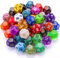 SIQUK 42 Stück Polyedrisch Würfel Set 12 Seitige Würfel Bunt Würfel Spiel D12 Würfel für DND MPG MTG Dungeons und Dragons
