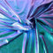 Holografische Folie, irisierend, Spandex, 2-Wege, dehnbar, 150 cm, Meterware (Grün,blau)