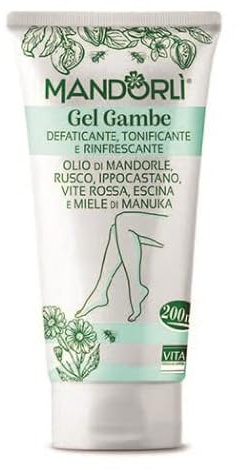 MANDORLI GEL GAMBE OLIO DI MANDORLE, RUSCO, IPPOCASTANO, VITE ROSSA, ESCINA E MIELE DI MANUKA 200 ML