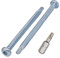 SKIR'CO (100 piezas) Tornillos autotaladrantes 4,8 x 70 mm, cabeza alomada, DIN 7504 N Tornillos cincados, tornillos autorroscantes
