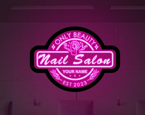 Nail Salon Neon Sign,Custom Nail Salon Neon Sign, Nail Salon LED Sign, Beauty Salon Neon Sign, Nail Salon Wall Art, Nail Salon Wall Decor