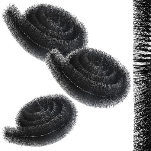 Strong Black Moss Leaf Drain Down Pipe 4m x 100mm Gutter Cleaning Unblocking Brush Tool (1)