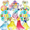 31 PCS Prinzessin Luftballons, Prinzessin Party-Dekorationen, 4 Prinzessin Folienballons, Latex-Ballons für Mädchen Prinzessin Geburtstag Party-Dekorationen, Prinzessin Themed Birthday Party Supplies