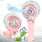 Mini Ventilateur de Brumisation, Ventilateur USB Portable avec Batterie 3000mAh, Ventilateur à main avec réservoir d'eau de 40 ml, Petit Ventilateur de poche pour le bureau, la maison, les voyages