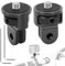 Adaptador de Trípode de Cámara Adaptador de Trípode de 1/4 Aluminio para Cámaras Acción Compatible con GoPro Insta360 2 Piezas