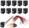 10 Stück Mini Wippschalter Kippschalter T85 mit Einwegventil, KCD1-101 Schalter 2 Polig SPST ON/OFF, Belastbar bis 10A/125V und 6A/250V, Kabelsets, für KFZ, Boote und Elektrische Geräte