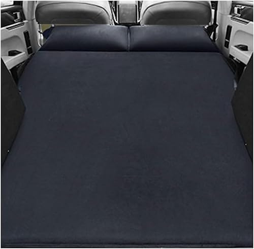 JHYGBKYHGG Auto aufblasbare Matratze für Skoda Superb 2016-2018, Tragbares aufblasbares Bett Camping Luftmatratze Reisematte Kofferraum Luftbett Kissen,A/Black