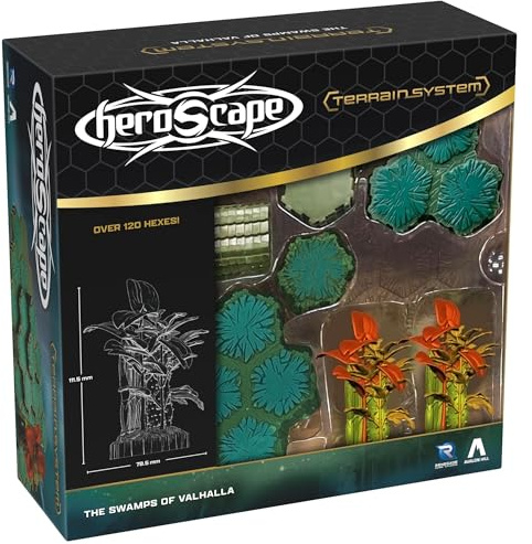 Heroscape: The Swamps of Valhalla Terrain Expansion - Board Game Expansion - Strategic Swamp Terrain - Heroscape