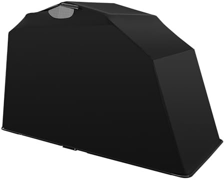 Czyurachel Tenda da moto 270 x 105 x 155 cm, garage pieghevole con viti fisse, in rete traspirante, per moto, scooter, biciclette