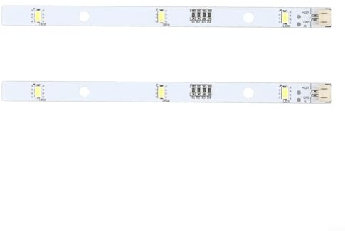 Filteilect 2pcs LED Refrigerator Light Strips MDDZ-162A 1629348 Replacement Parts Compatible with Rongsheng Hisense Logik Fridge, 16cm Plastic & Electronics Lamp Assembly