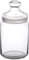 Casa Vivente Bonbonnière Transparent en Verre Borosilicate, Couvercle Hermétique, Rangement et Décoration de Cuisine, 1L