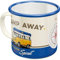 Nostalgic-Art Retro Emaille-Tasse, 360 ml, VW Bulli – Let's Camp Away – Volkswagen Bus Geschenk-Idee, Original Lizenzprodukt (OLP), Camping-Becher, Vintage Design