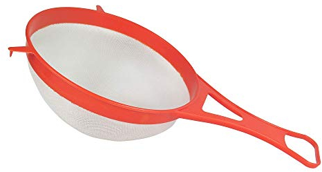 Tredoni Tamiz Colador Malla de Nailon Fino 22cm - Cedazo Harina de Plástico, Esparcidor de Polvo de Canela/Azúcar (22 cm)