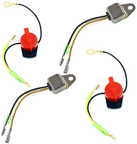 YOFMOO Low Oil Alert Sensor + On/Off Engine Stop Kill Switch Control Compatible for GX100 GX110 GX120 GX160 GX200 GX240 GX270 GX340 GX390 5.5HP-13HP Motor Generator Water Pump Lawnmower Trimmer
