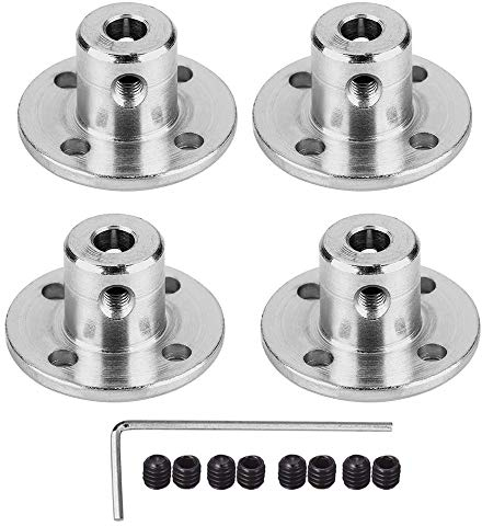 winwill 4 Stück Flansch Kupplung für Wellenkuppler 4mm 4mm Modellbau