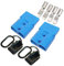 CESFONJER Batterieanschluss 120A Stecker - Quick Connect Batterie Akku Steckverbinder für Auto Wohnmobil Wohnwagen Motorrad Boot Solaranlagen (2 Pcs Blau)
