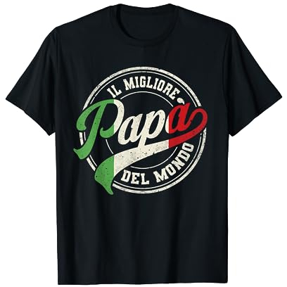 Bester italienischer Papa der Welt Geschenke für Italiener T-Shirt