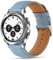 Tasikar 22mm Cinturini Compatibile con Huawei GT 2 GT 3 46mm, Design in Vera Pelle per Samsung Galaxy Watch 46mm/3 45mm/Gear S3 Frontier, Blu